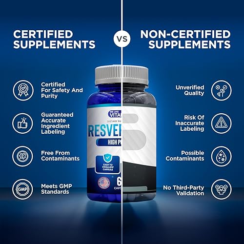 Miniatura 6 de We Like Vitamins Resveratrol 1000mg por porción - 60 cápsulas vegetales fáciles de tragar - Suplemento natural de resveratrol 1000 mg - Suplemento