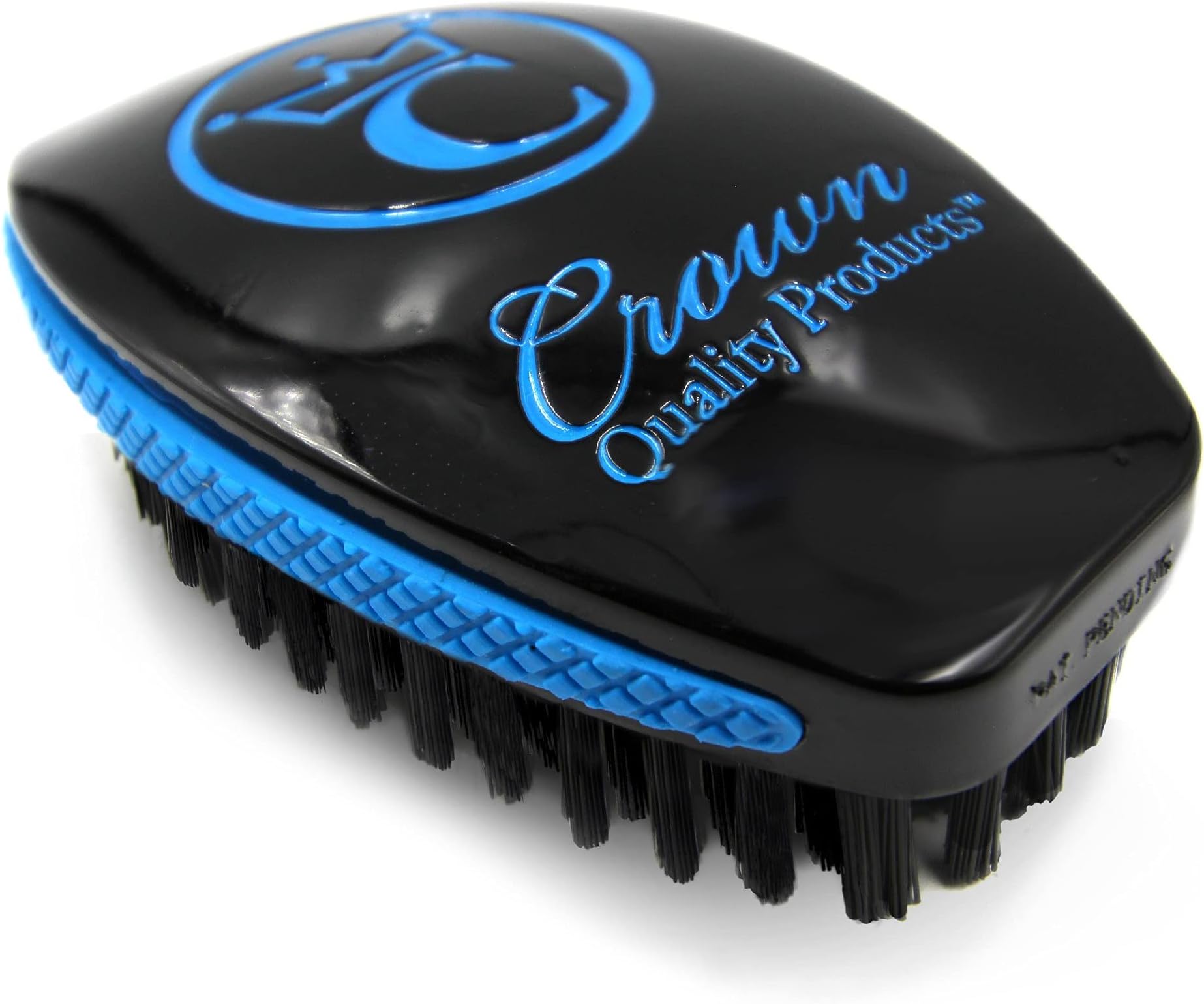 Crown Quality Products NEW CQP 360 Sport Wave Brush 2.0 – Black Ice - Hard Bristles - Wet Dry Technology