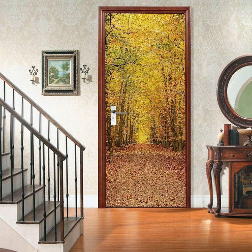 Papier peint forêt d'automne | Leroy Merlin