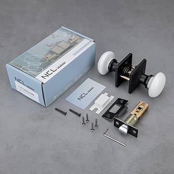NCL White Door Knobs, Door Knob Interior, Porcelain Square Door NCL White Door Knobs, Door Knob Interior, Porcelain Square Door