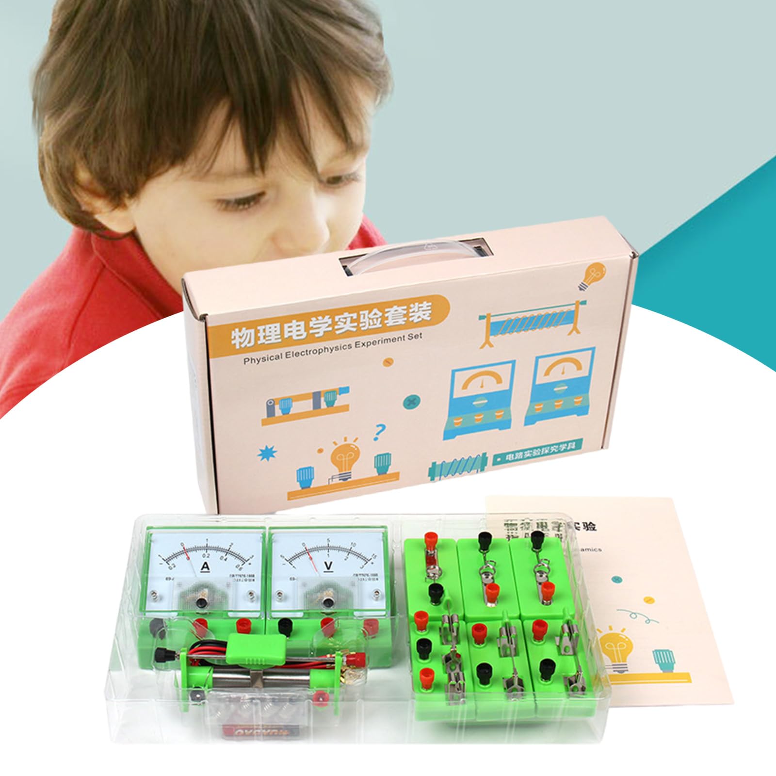 Fisica Elettrofisica Esperimento Set Kit di esperimenti scientifici Circuiti di costruzione per Esperimenti scientifici in aula Scienze Fisiche Scienze Laboratorio Kit Circuiti di apprendimento