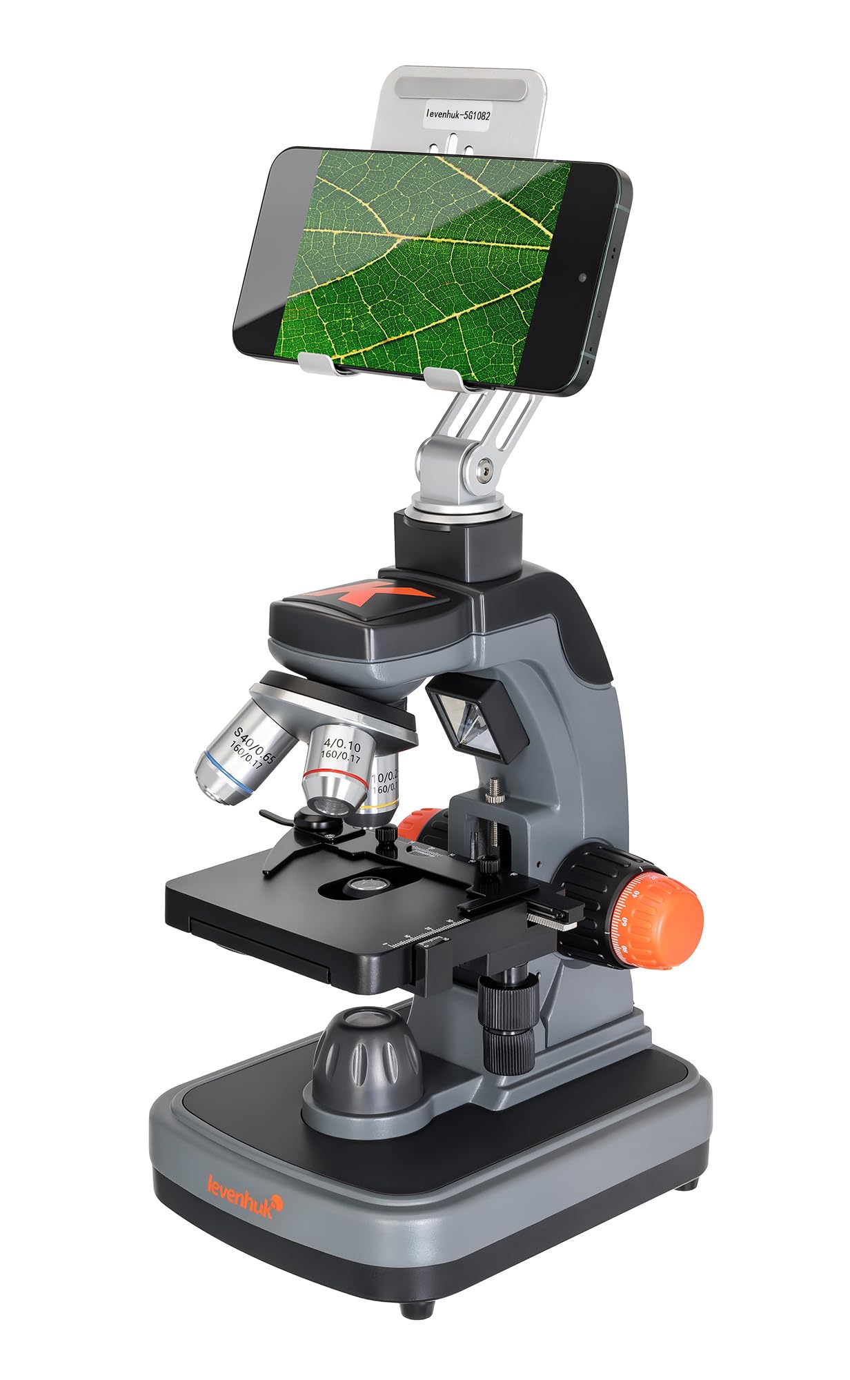 Levenhuk Kelvin Touch KM3 Fotomicroscopio 50x-1900x Aumento Microscopio Digital Wi-Fi para Smartphone y Tablet con App Móvil, Iluminación LED Dual, Foto y Vídeo Full HD, Educativo Biológico | Digital Wi-Fi para Smartphone y Tablet con App Móvil, Iluminaci