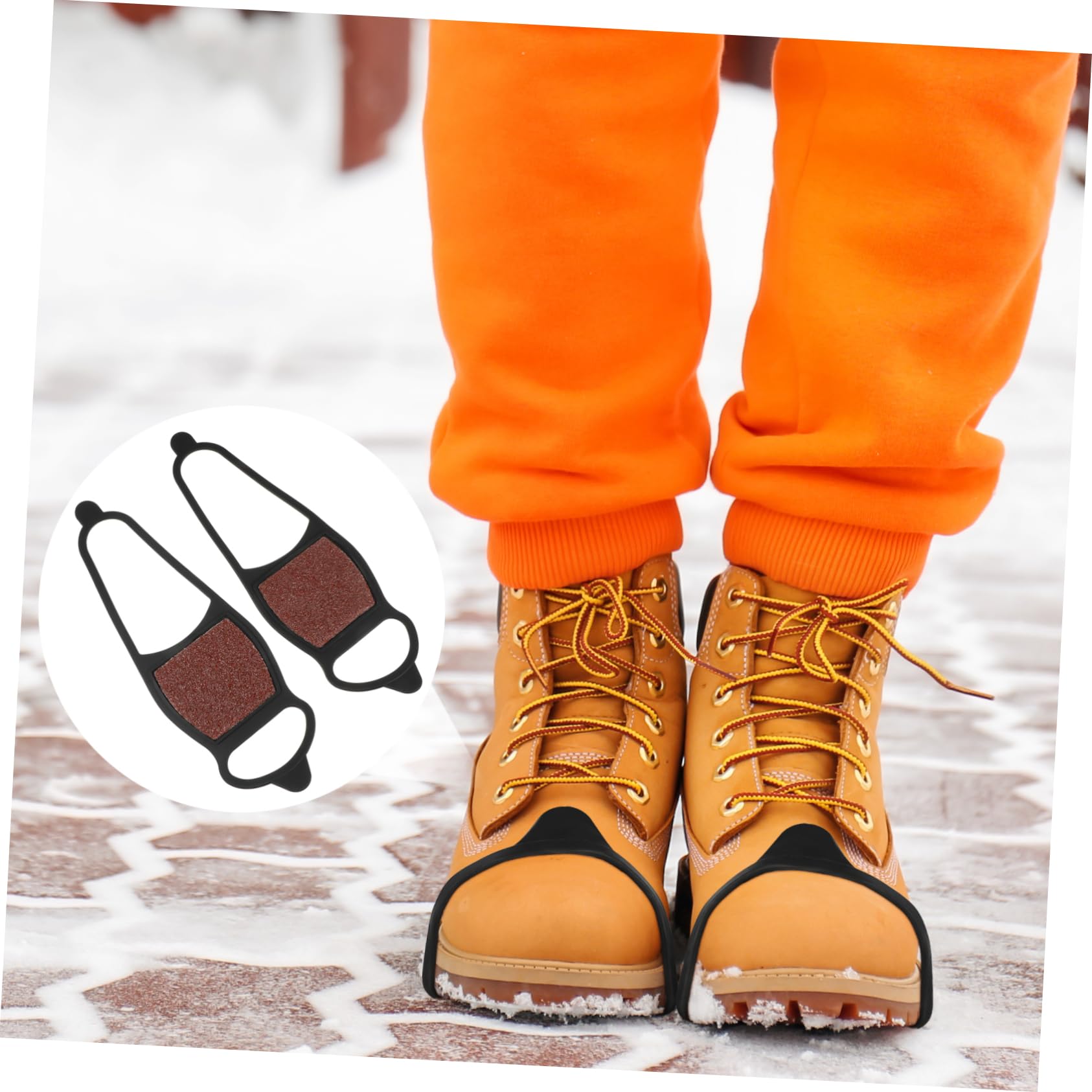Eisstollen Schneeschuh Schuhspikes Schuhkrallen Klampen Schnee Spikes Steigeisen Eiskrallen Anti Rutsch zum Joggen