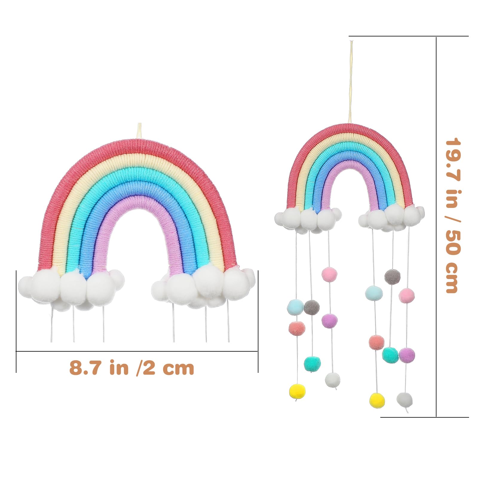 Babybed mobiel Wolken - Windgong - Box - Kinderbed - Hout - Nordic