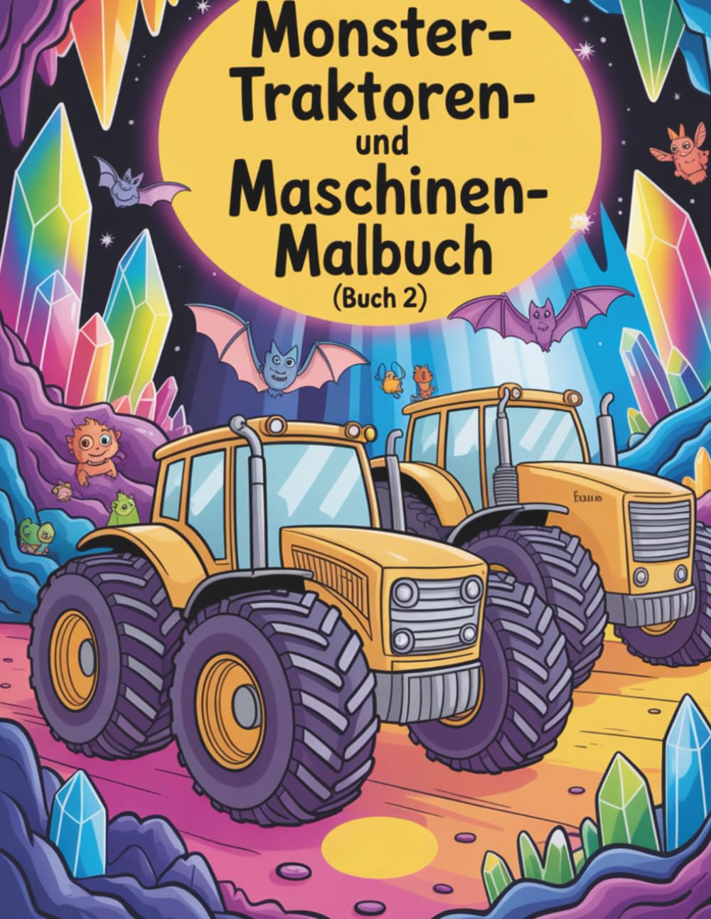 Monster-Traktoren- und Maschinen-Malbuch (Buch 2): Riesige Traktoren zum Ausmalen & Entdecken - Malspaß für Kinder 6-9 Jahre (großen Traktoren Malbuch)