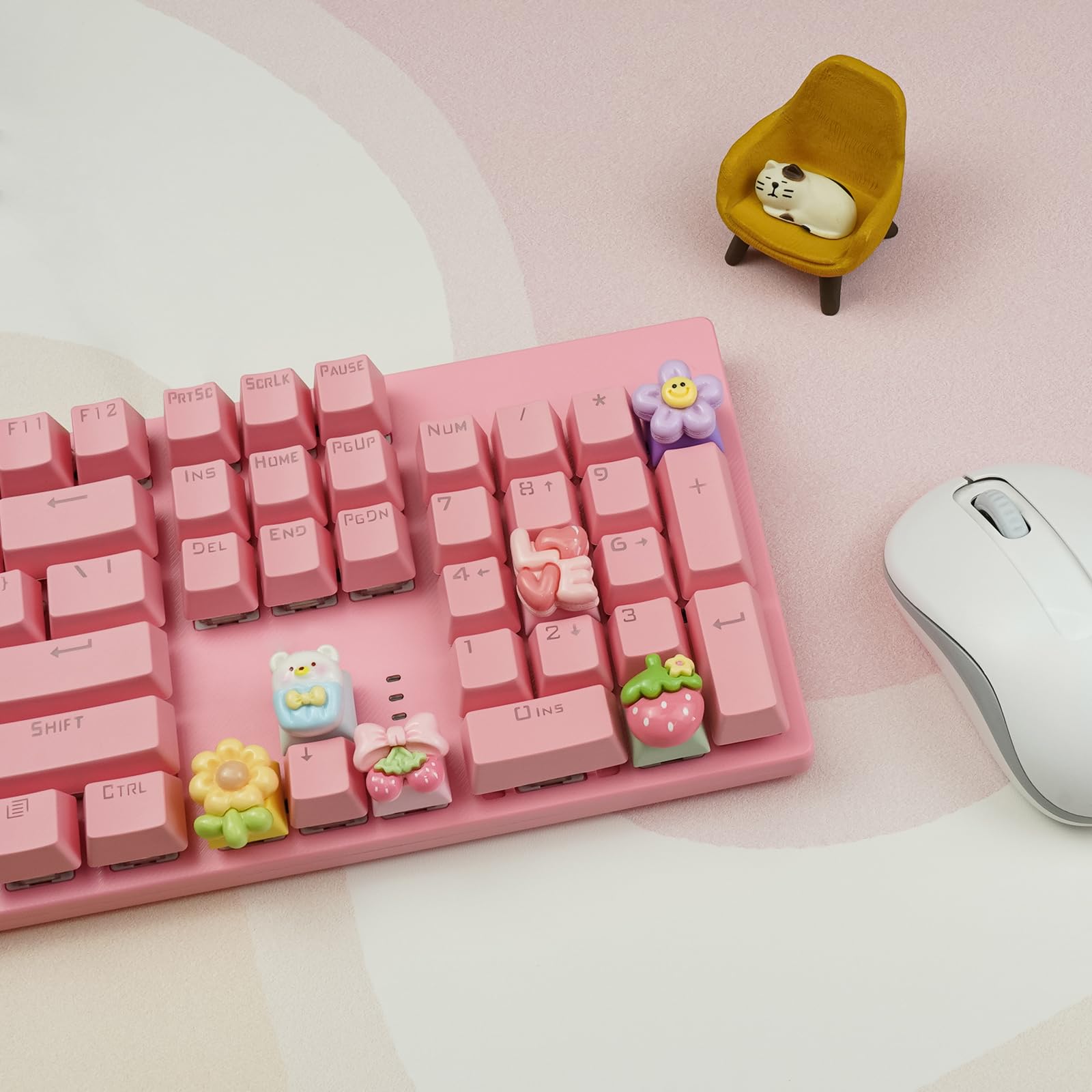 Amazon.com: Wonhibo 6 PCS Cute Keycaps for Cherry MX Keyboards