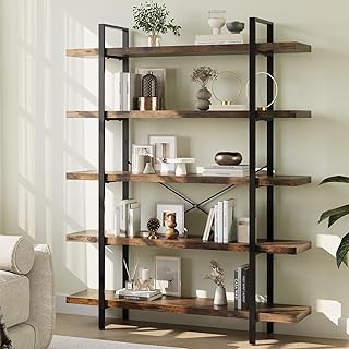 Heavy Duty 5-Tier Industrial Bookcase, 47