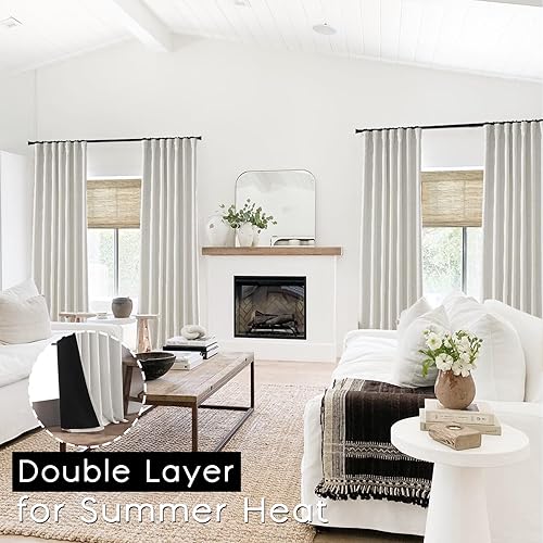 Miniatura 2 de PANELSBURG Cortinas insonorizadas de 90 pulgadas de techo a piso, altas a prueba de sonido, amortiguadoras, cortinas absorbentes para habitaciones