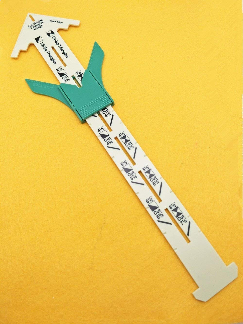 Quilting and Sewing Triangle Gauge Ruler for Half or Quarter Inch Square Triangles (5 Different Block Sizes) - by EX ELECTRONIX EXPRESS