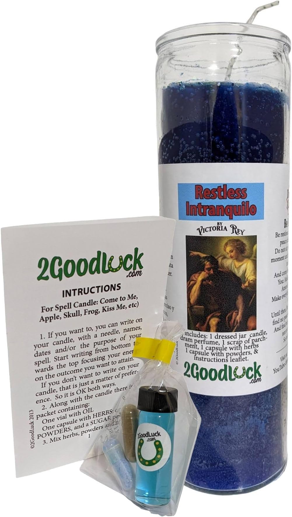 Restless Spirit Dressed Candle Kit - Veladora Kit Espiritu Intranquilo
