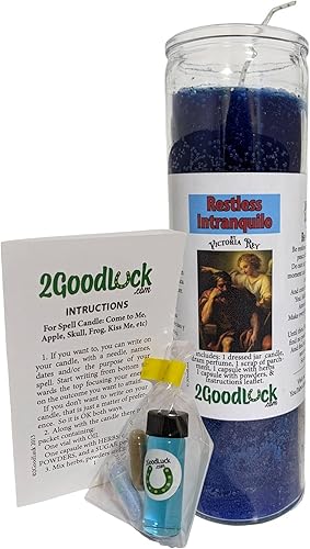 Kit de velas vestidas de espíritu inquieto - Kit Veladora Espiritu Intranquilo