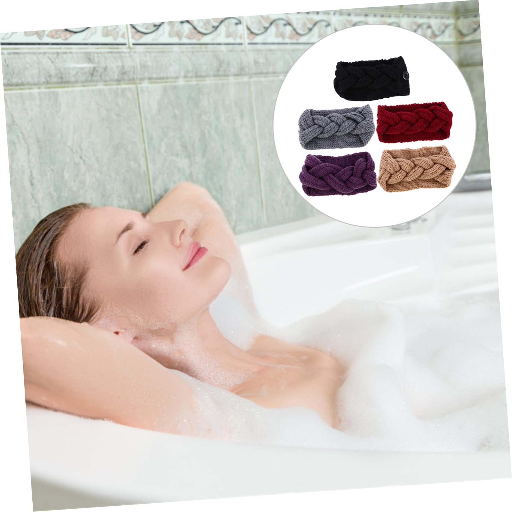 FOMIYES Knotted Headband for Women Headbands for Women Ear Warmer Button Random Color