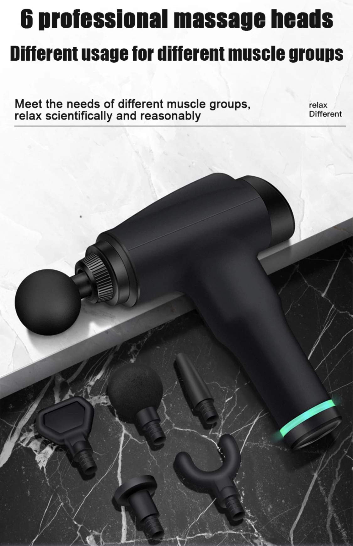 Pistolet de massage pour soulager le mal de dos et la raideur myofasciale Jueli