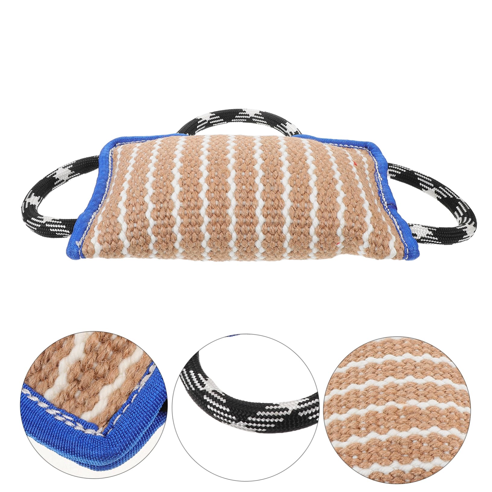Pillow de Mordida para Perros Juguete de Cuerda de Lino Resistente para Entrenamiento Reforzado para Masticadores para Interior y Exterior con Azul