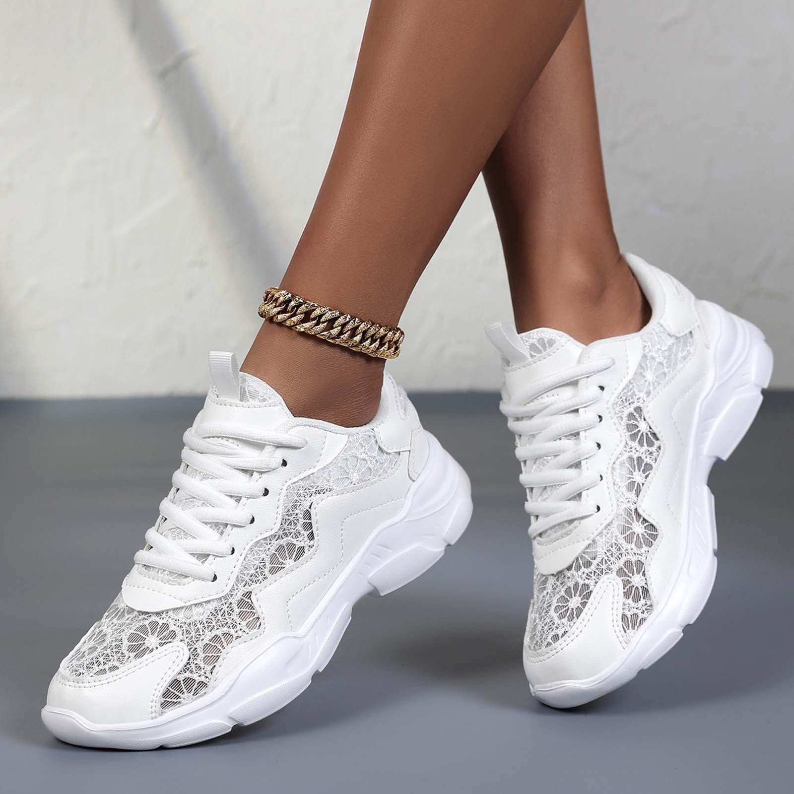 Generisch Buty do stroju ludowego, ślubne, do stroju ludowego, oddychające, luźne, sznurowane mesh, lekkie buty do biegania na co dzień