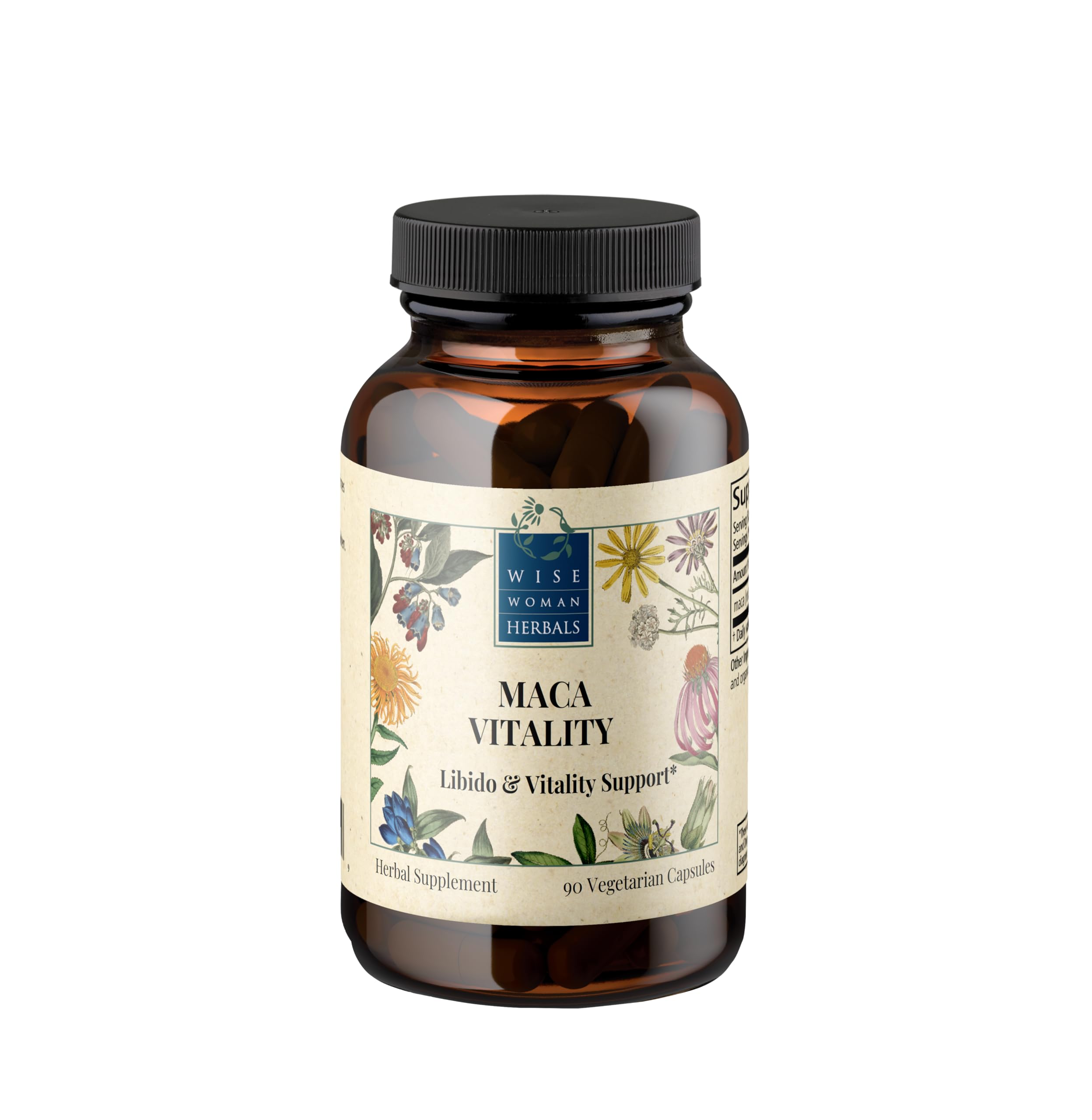 Wise Woman Herbals Suplemento de Maca em cápsulas 90 cápsulas