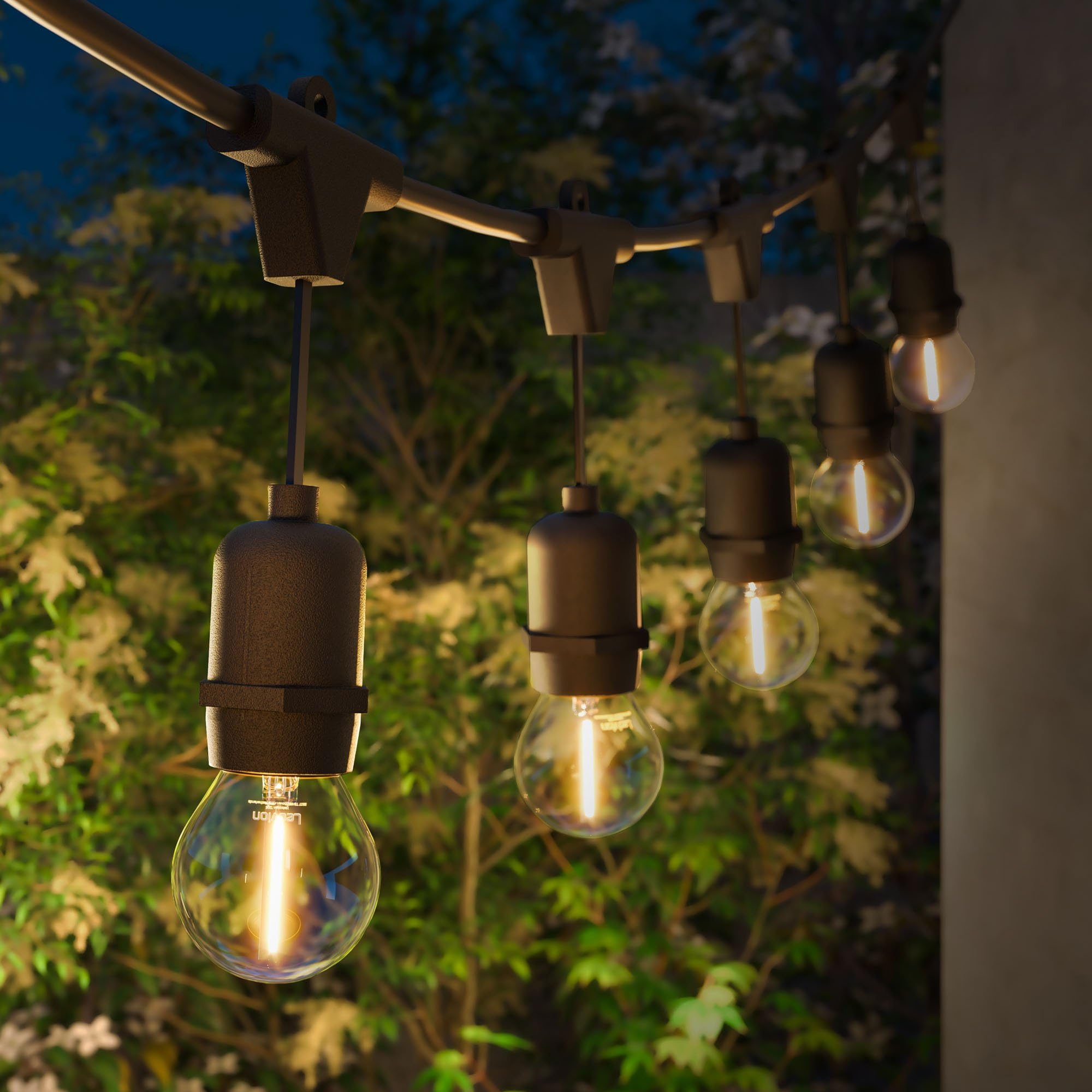 Ledvion - LED Lichterkette Außen, 30M, IP65, 30W, Warm, 220-240V, Gold, Outdoor Lichterkette Strom, Gartenbeleuchtung, Wasserdicht, Verknüpfbar