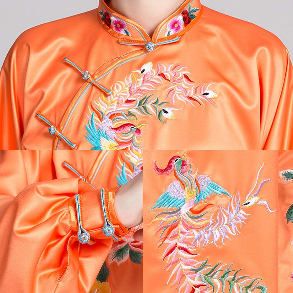 Uniforme Tai Chi da Donna, Abbigliamento Tai Chi Traspirante - per Eseguire Esercizi di Tai Chi,Blu-S (Blu L)
