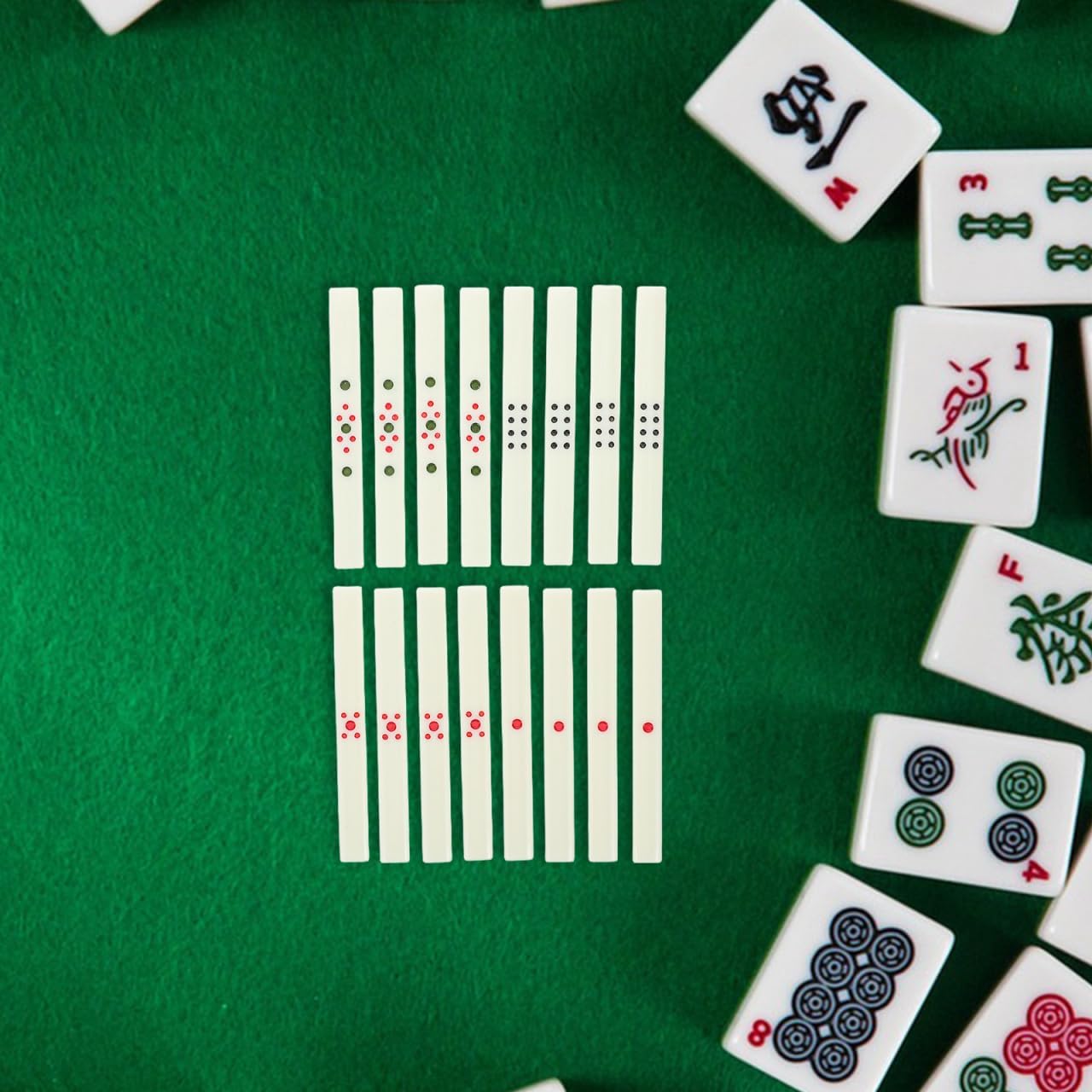 Chinese Mahjong Scoring Sticks Set 88Pcs Betting Counting Chips for Mahjong Game Accessories Fair Game Room Use