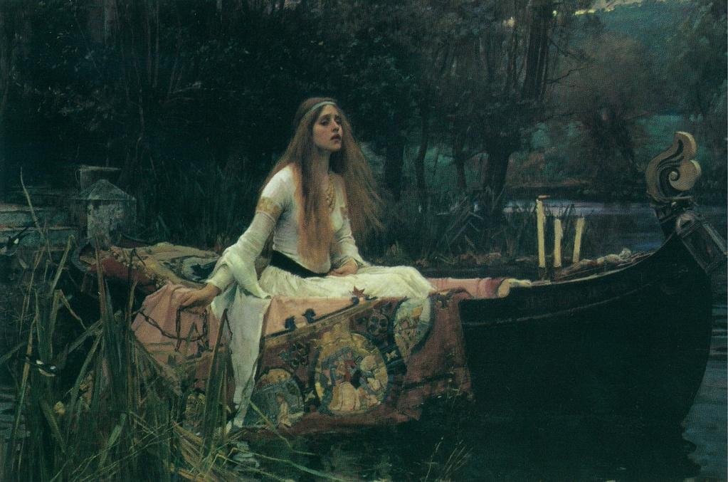 Amazon.com: John William Waterhouse The Lady of Shalott 1888 Oil