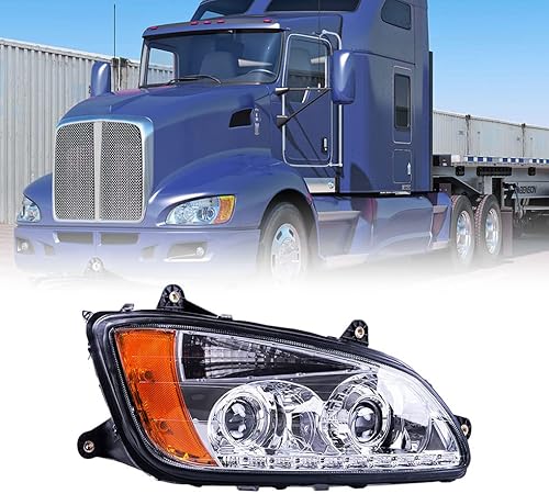 CONCEPT AUTOMOTIVE LIGHTS Repuesto para faros delanteros halógenos cromados KENWORTH T660 2013-2018 (lado del pasajero) disponible en Yaxa Peru
