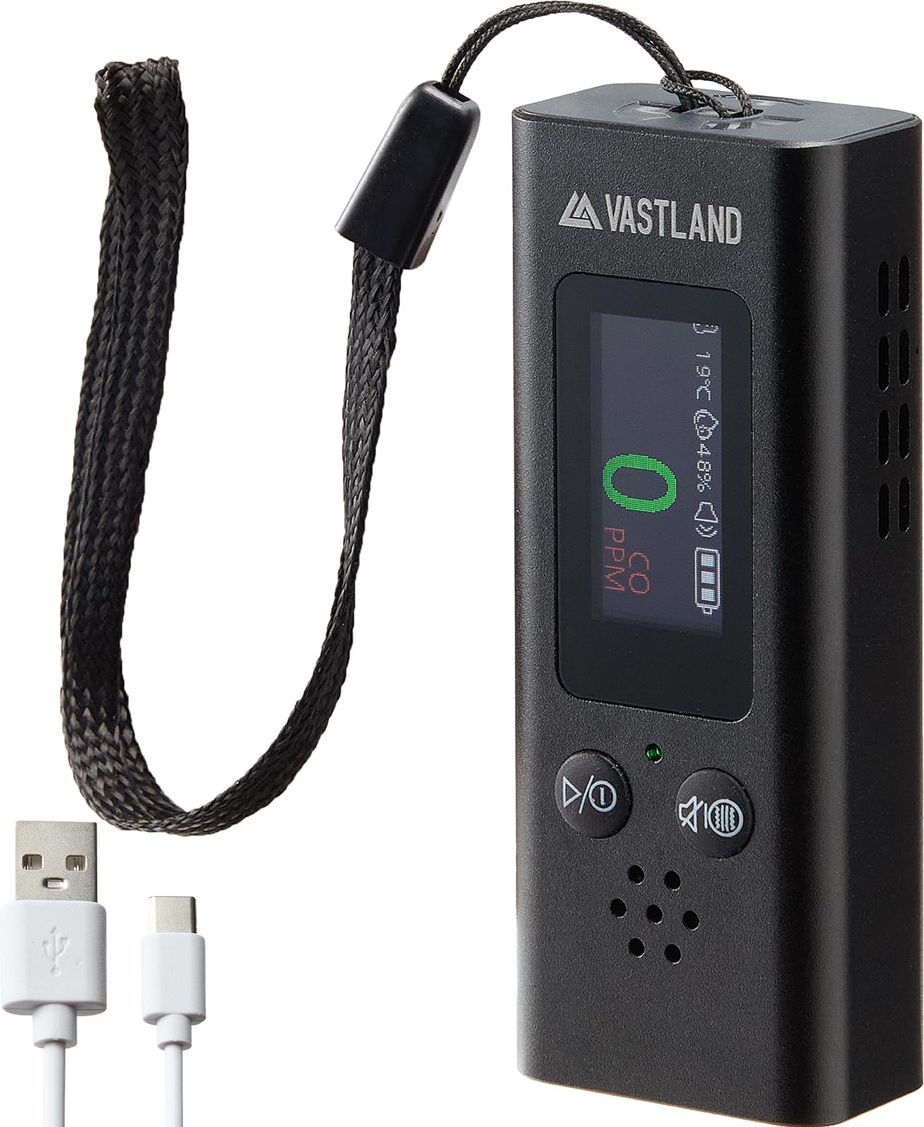 Amazon.co.jp: VASTLAND 一酸化炭素チェッカー キャンプ用 温湿度