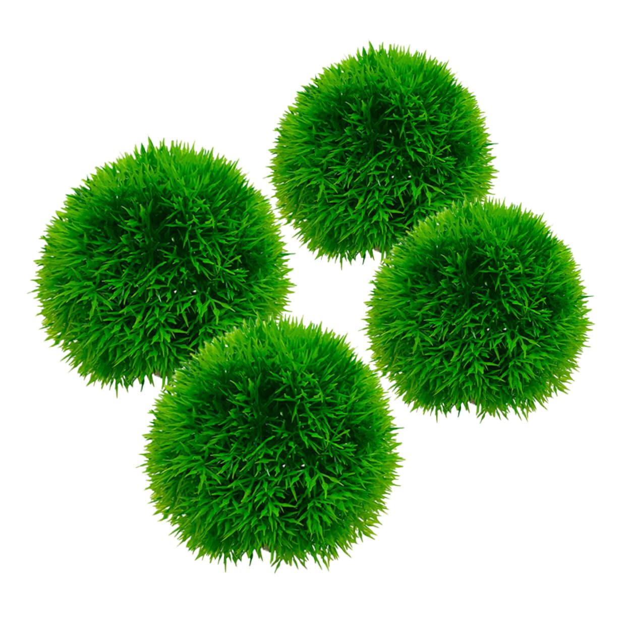 Kisangel 5 Sätze Aquarium-grasball Kühler Gefälschtes Aquarium-aquariumspielzeug Künstliche Aquarienpflanzen Teichschwimmpflanzen Zubehör Für Aquarien Aquarienkugeln Pp Green 4 Stücke * 5