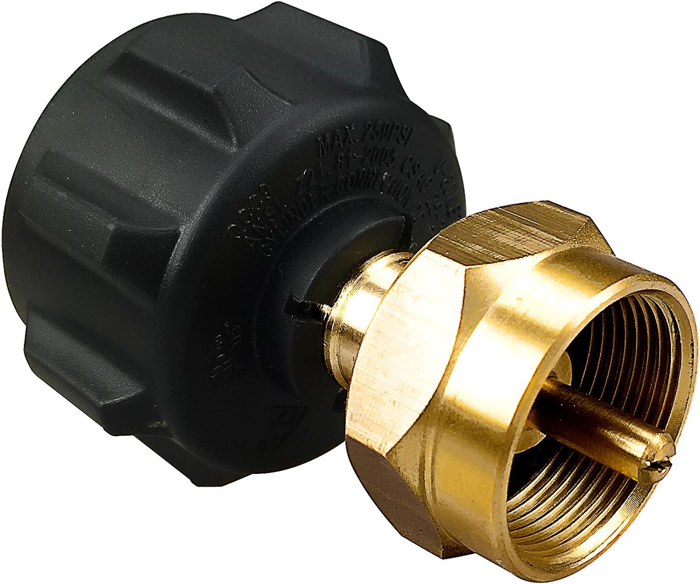 Grill Doc Propane Refill Adapter - Safest QCC1 Regulator Valve Propane Refill Adapter for Steel Propane Cylinder with Type 1 - Fits All 1 LB Throwaway Disposable Cylinder