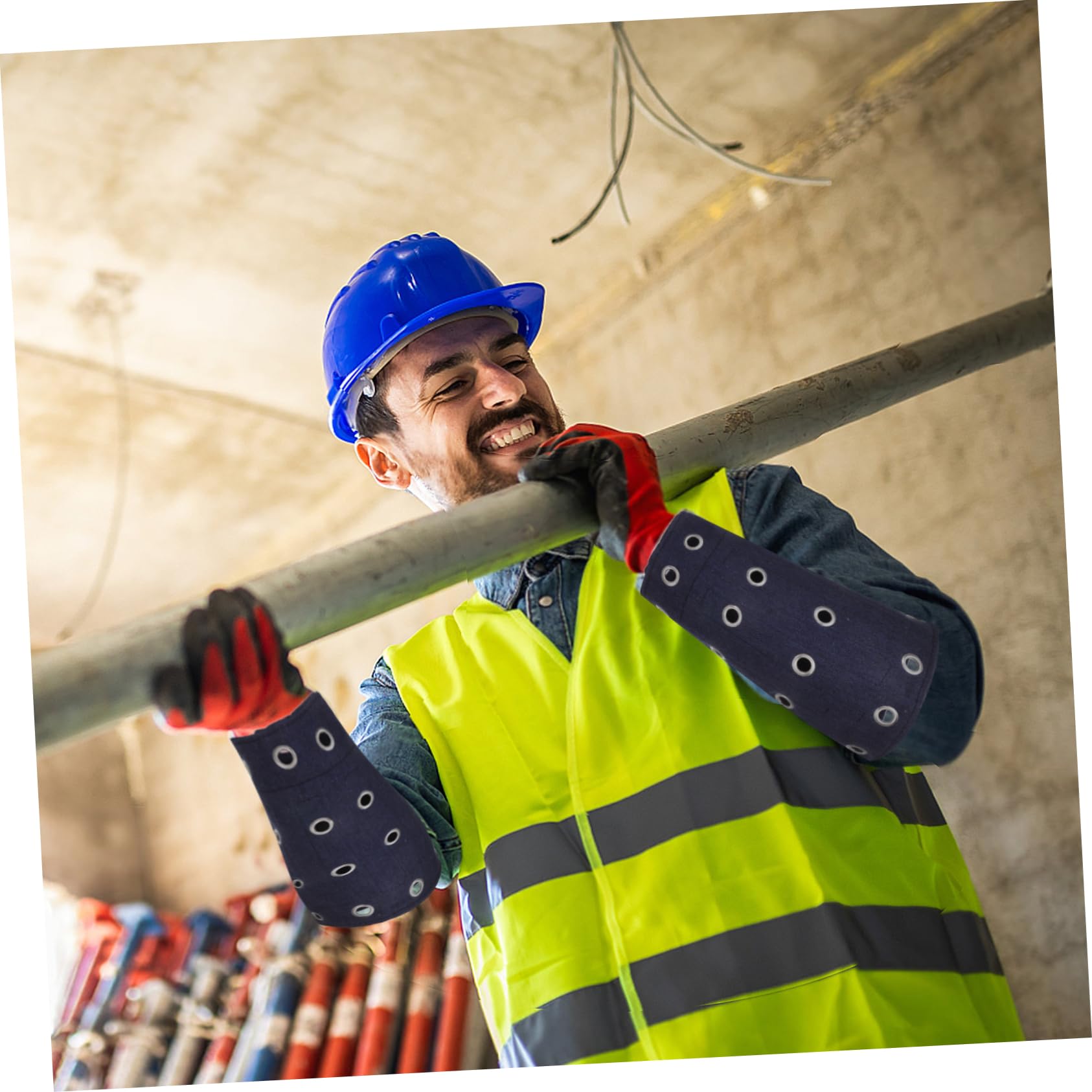 ARTIBETTER 1 Pair Anti-cut Arm Protection Protective Sleeves for Arms Arm Protector Sleeves Arm Protection Sleeves Cut Resistant Arm Protectors Protective Arm Sleeves Arm Guards Denim Fabric