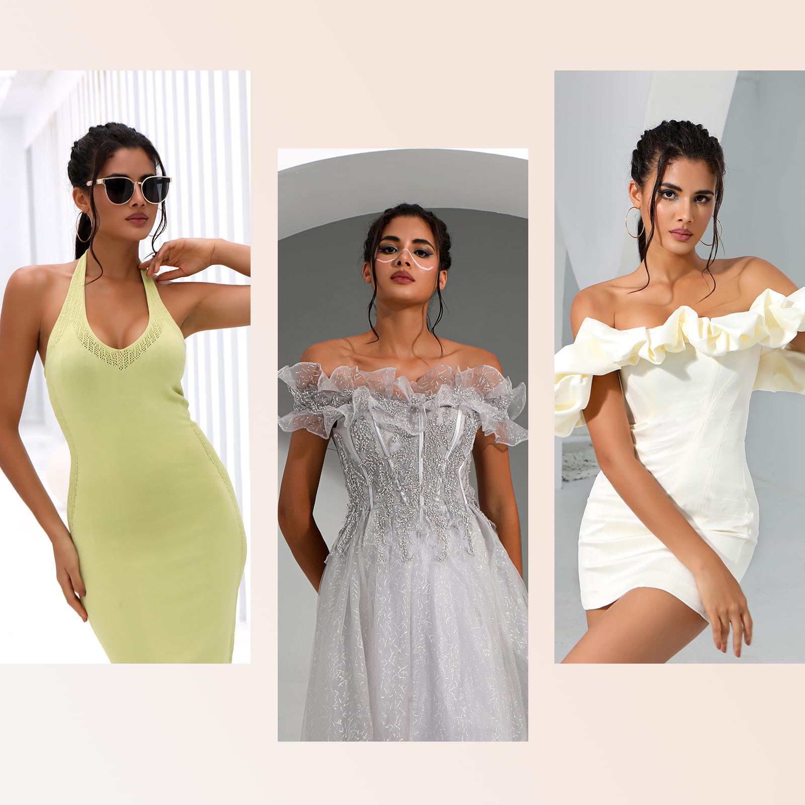 YANDW Trägerloser Stark Gepolsterter Push Up Spitzen BH mit Multiway Transparenten Trägern Trägerlos Damen Balconette BHS