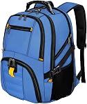 YOREPEK Sac à dos de voyage, extra grand 50L Sacs à dos pour ordinateur portable pour hommes, Sac à dos imperméable College 17 Ordinateur de pouce, noir