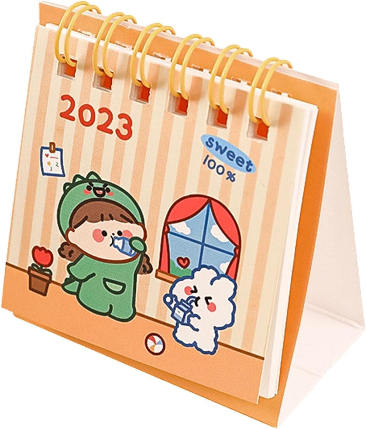 2023 Desktop Calendar Mini Stand Up Table Calendars July 2022 to Dec