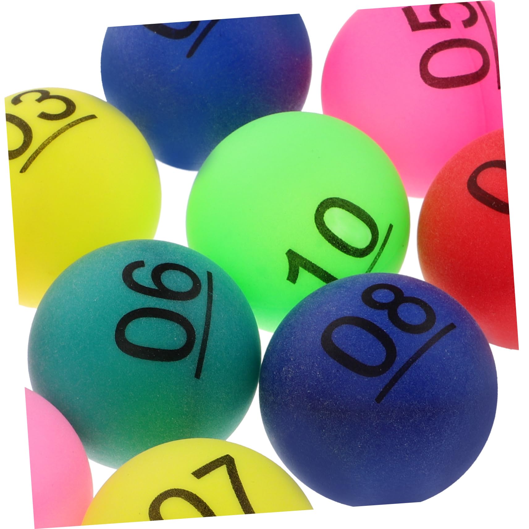 VICASKY 2sets Raffle Drawing Balls Numbered Plastic Reusable Sphere Game Balls for Entertainment and Party Decoration 10pcs*2