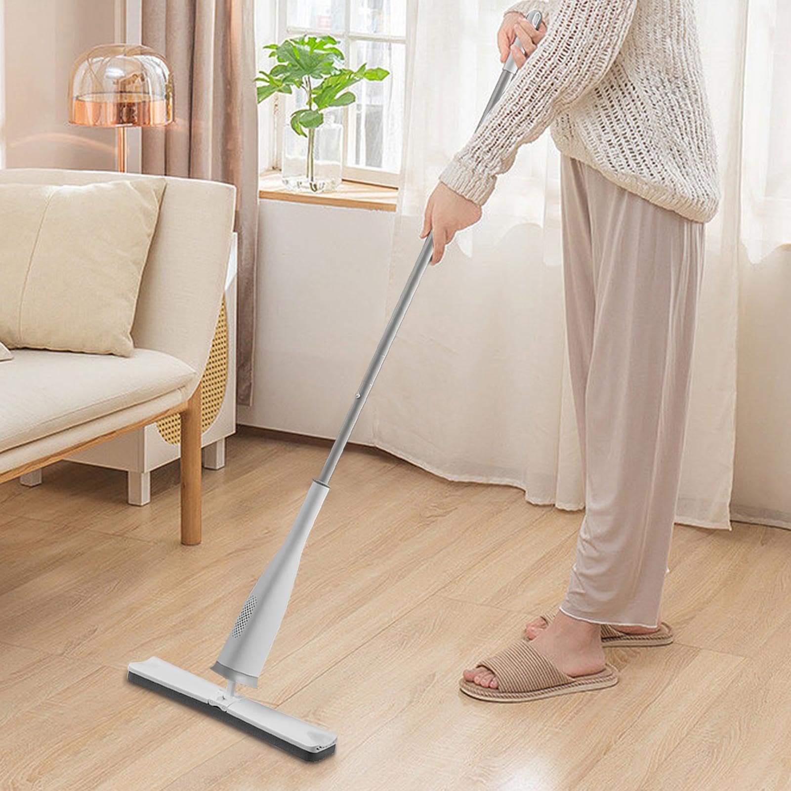 Mocio in spugna – Kit di pulizia per pavimenti in legno duro e pavimenti | Heavy Duty Squeeze Wring Cleaner Mop per pavimenti in piastrelle, bagno, garage