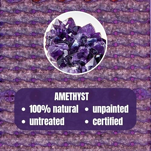 Miniatura 4 de Esterilla de amatista infrarroja - Profesional 74 L x 29 W (73.2 x 28.3 in) - Ajustable 86-158 F (86.0-158.0 F) FIR Heat - Cristales naturales - Luz