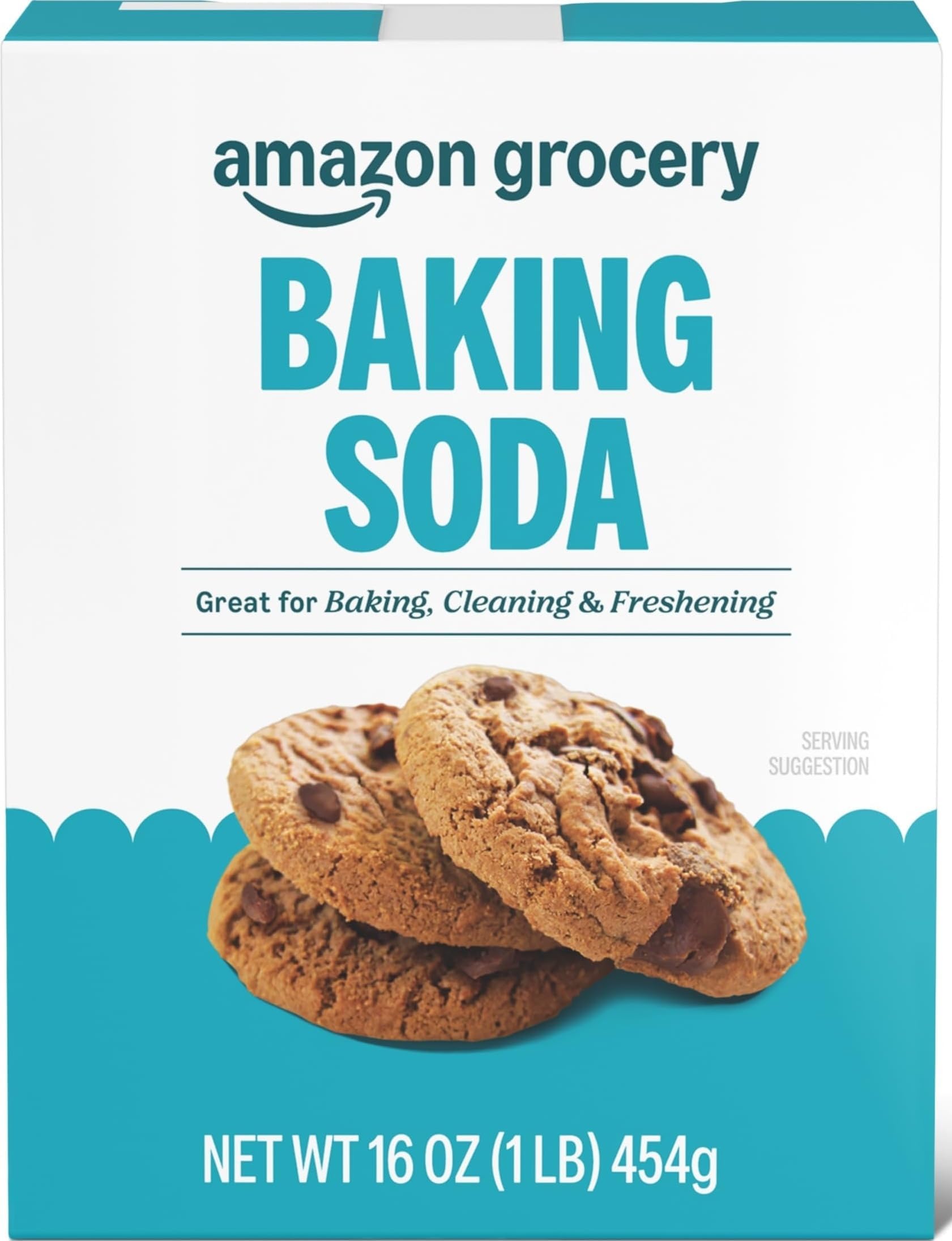 Amazon Grocery, Baking Soda for Baking and Freshening, 16 Oz