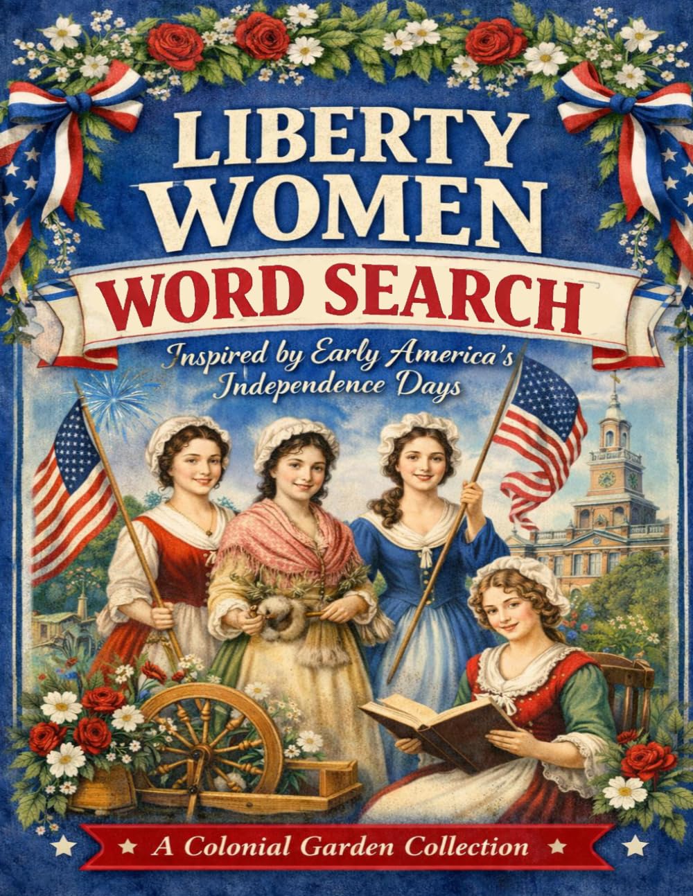 Liberty Women: A Colonial Life Word Search Collection Celebrating the Women Skills Contribution and Communities of Early America (A Colonial Garden Collection)