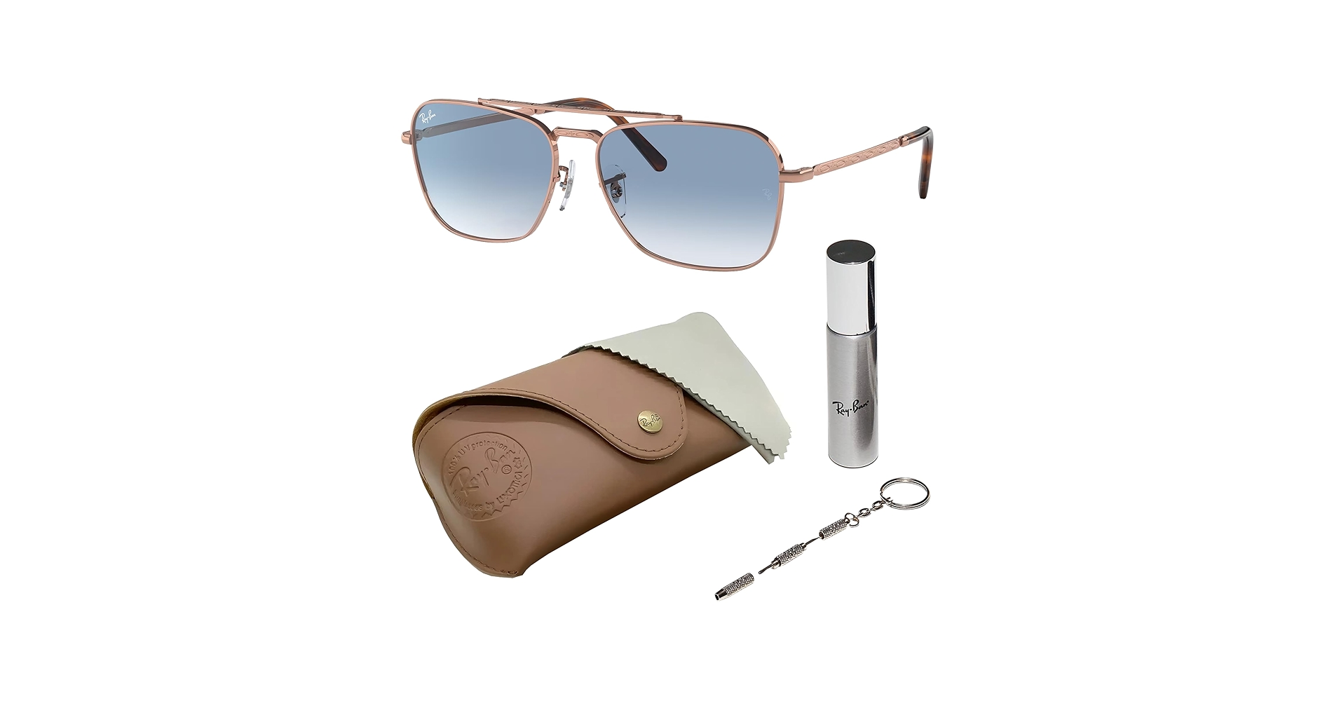 花様 RAY-BAN レイバン サングラス RB3636 NEW CARAVAN Ray-Ban RB3636 New Caravan M (55 - 15) with Blue lenses and