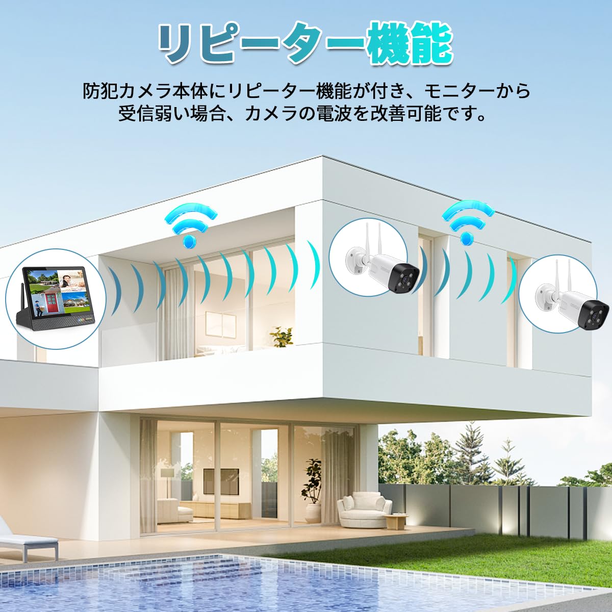 Amazon.co.jp: OHWOAI-JP(メーカー直営店): ワイヤレス防犯カメラセット