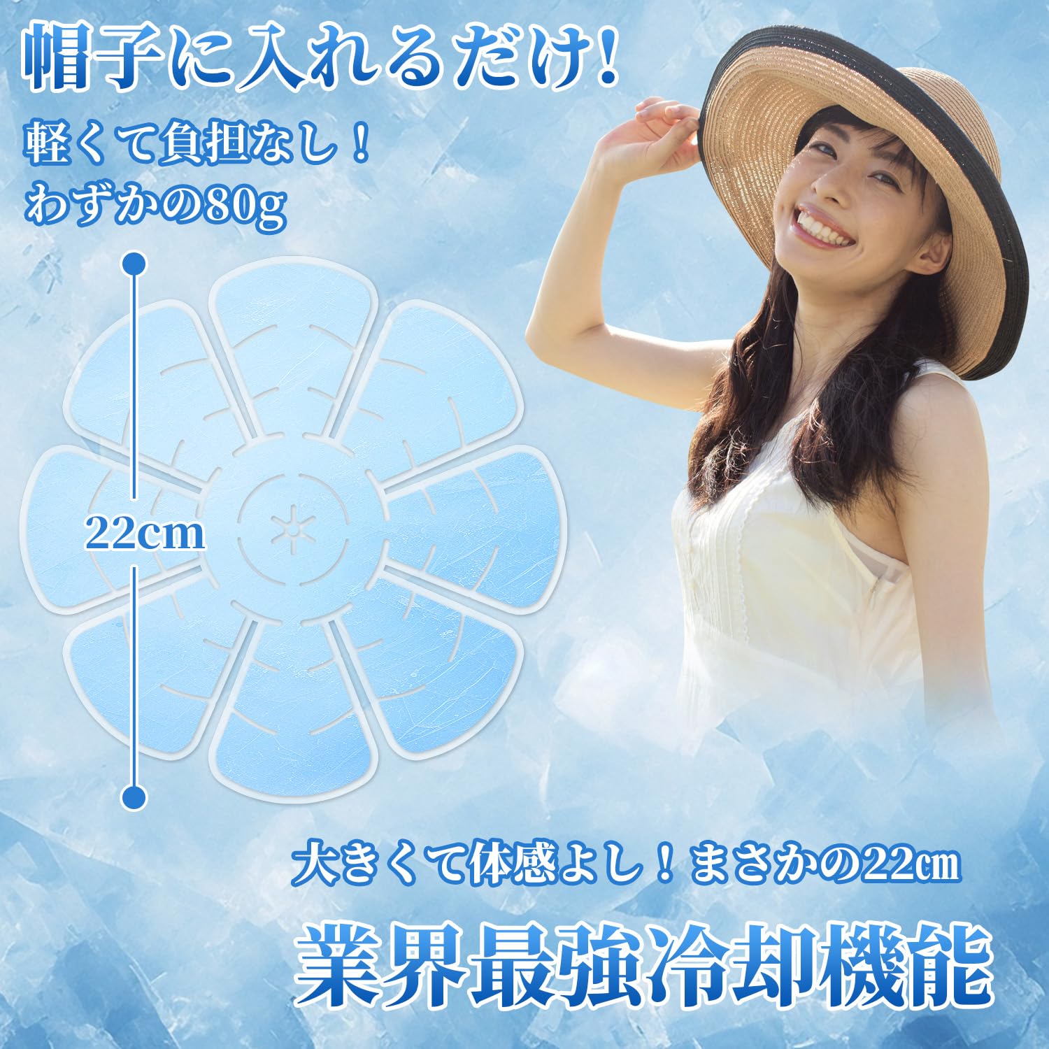 Amazon.co.jp: 冷却 帽子 PCMアイスキャップマット 再利用 熱中症対策