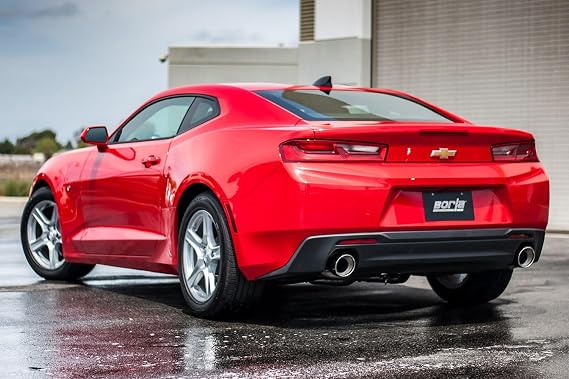 BORLA 11929 Axle-Back Performance Exhaust System for 2016-2023 Chevrolet Camaro LT 3.6L V6 Automatic/Manual Transmission Single Split Rear Exit WITHOUT Dual Mode Exhaust (NPP) Valves.