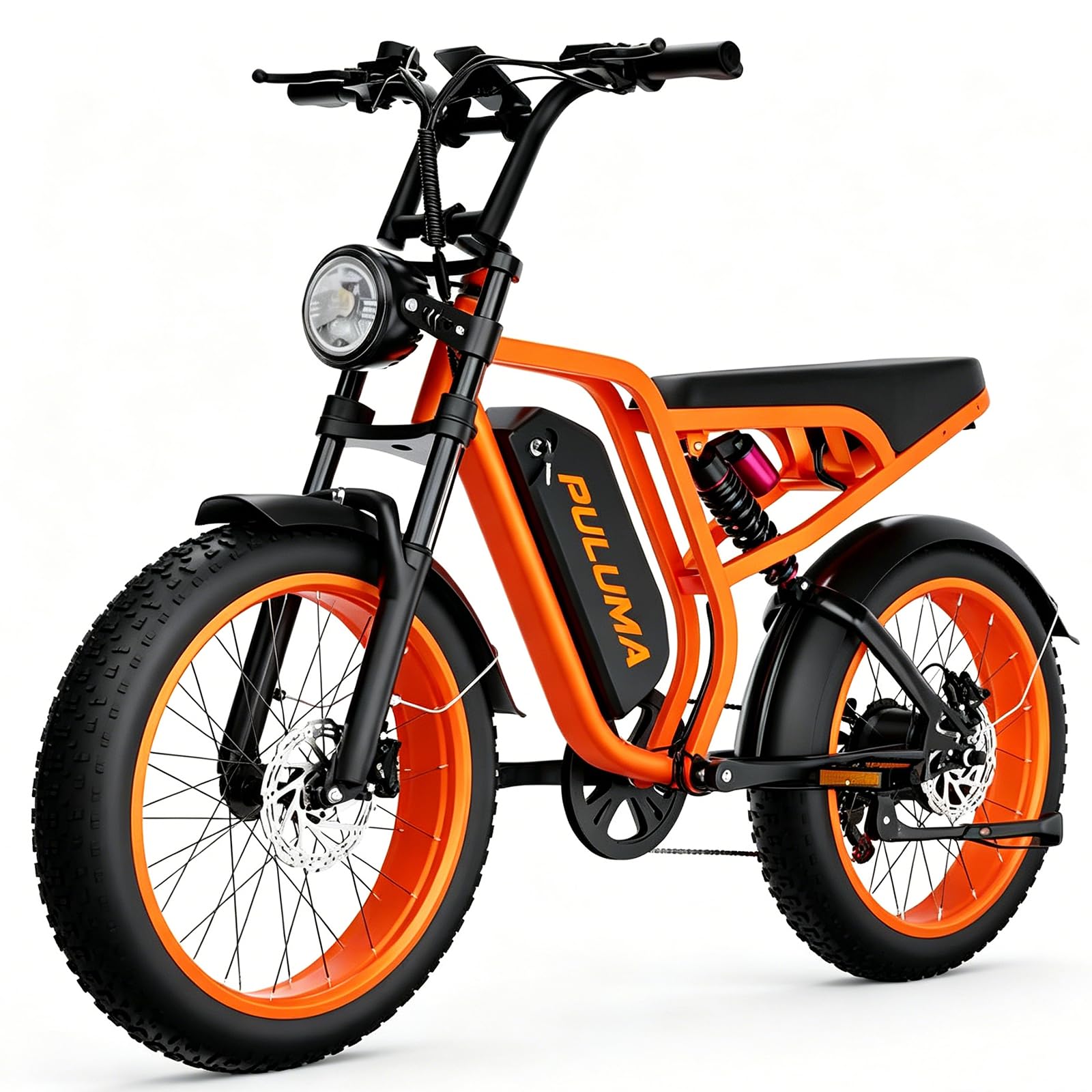 Elektrofahrrad für Erwachsene, abnehmbarer 52 V und 20 Ah Akku, breite und verstärkte rutschfeste Reifen, geeignet für Mountainbike und tägliche Fahrten, mit Scheibenbremsen und langer Akkulaufzeit