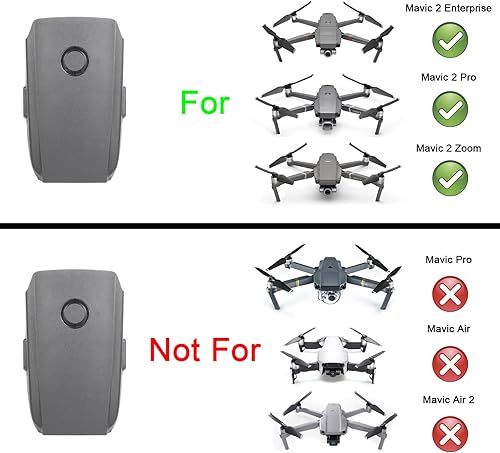 Miniatura 6 de Batería de vuelo inteligente para DJI Mavic 2Mavic 2 ProMavic 2 Zoom, 31 minutos de tiempo de vuelo máximo 3850mAh 15.4V reemplazo de baterías de