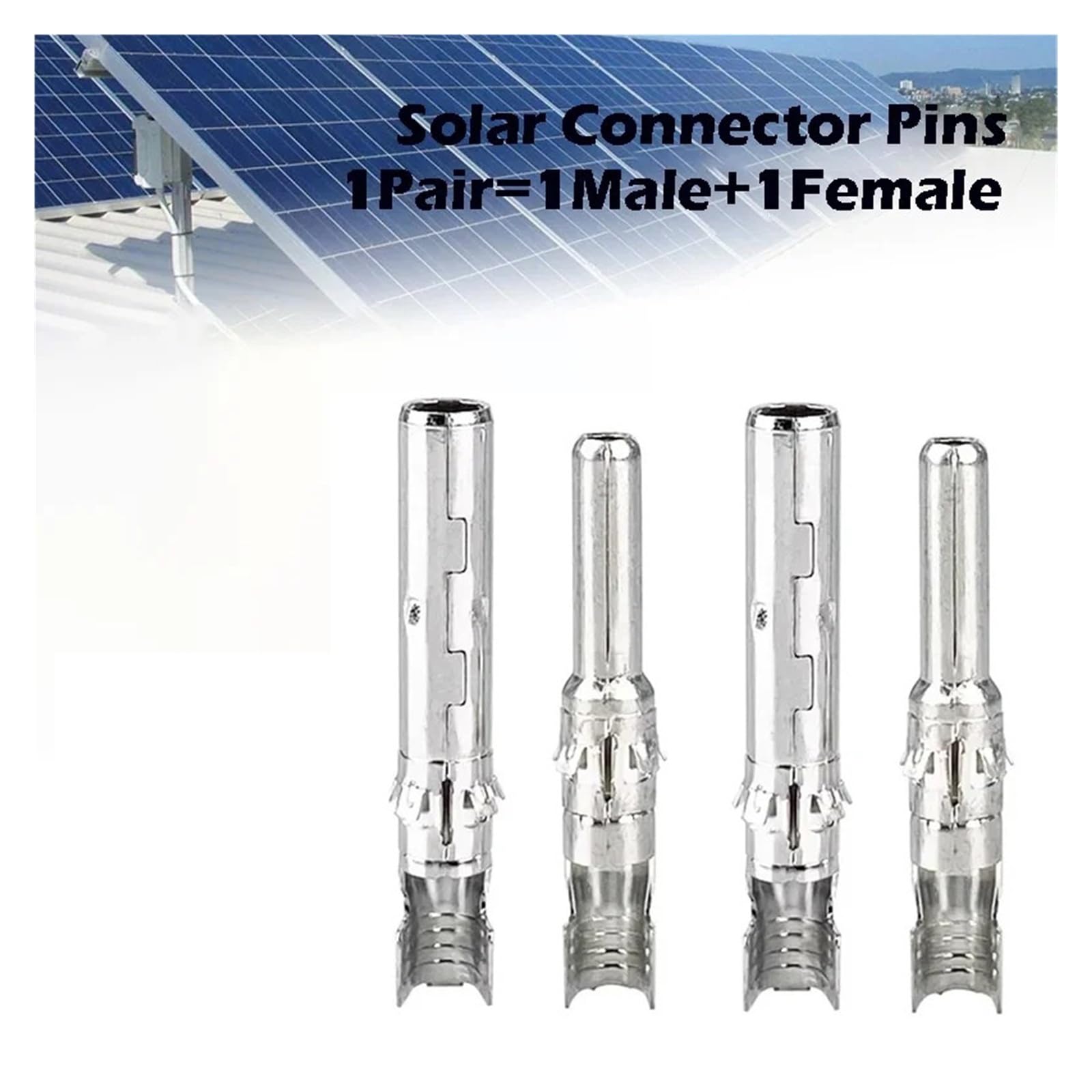 connettore Solare 500/100/50/10 Coppia connettore Solare Maschio e Femmina all'Interno for Il Collegamento del Cavo fotovoltaico dei Pin del connettore Solare(50 Pairs)