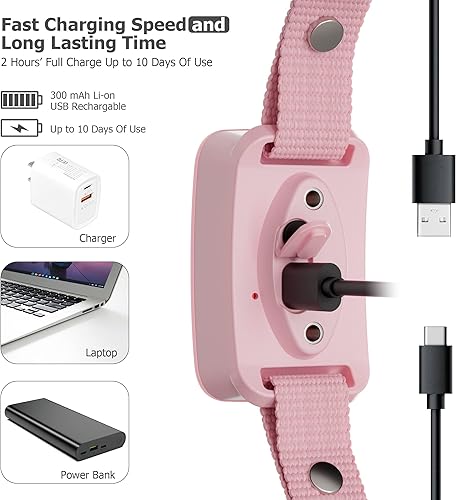 Miniatura 4 de Zlolen Collar antiladridos para perros  Collar de ladrido recargable con vibración de pitido y golpes, collares antiladridos para perros con 3