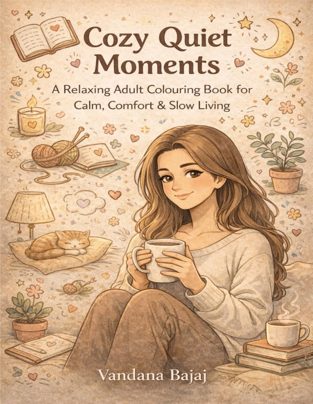 Cozy Quiet Moments: A Relaxing Adult Colouring Book for Calm, Comfort & Slow Living