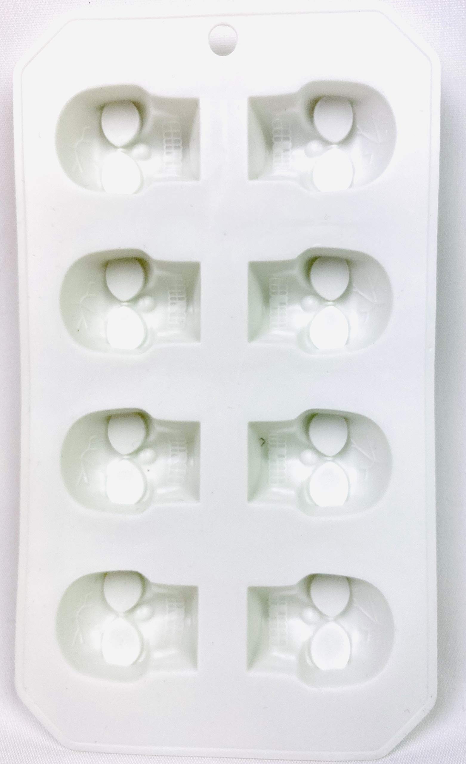Juego de 3 bandejas para cubitos de hielo, molde para caramelos, gelatina, calavera, colmillo, calabaza