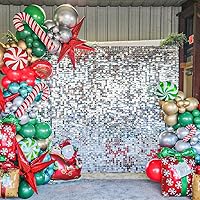 Vista 65 de 36 Panels Giltter Wall Backdrop Pink Shimmer Wall Backdrop for Party Wedding Birthday Engagement Bachelorette Parties Anniversary Decoration