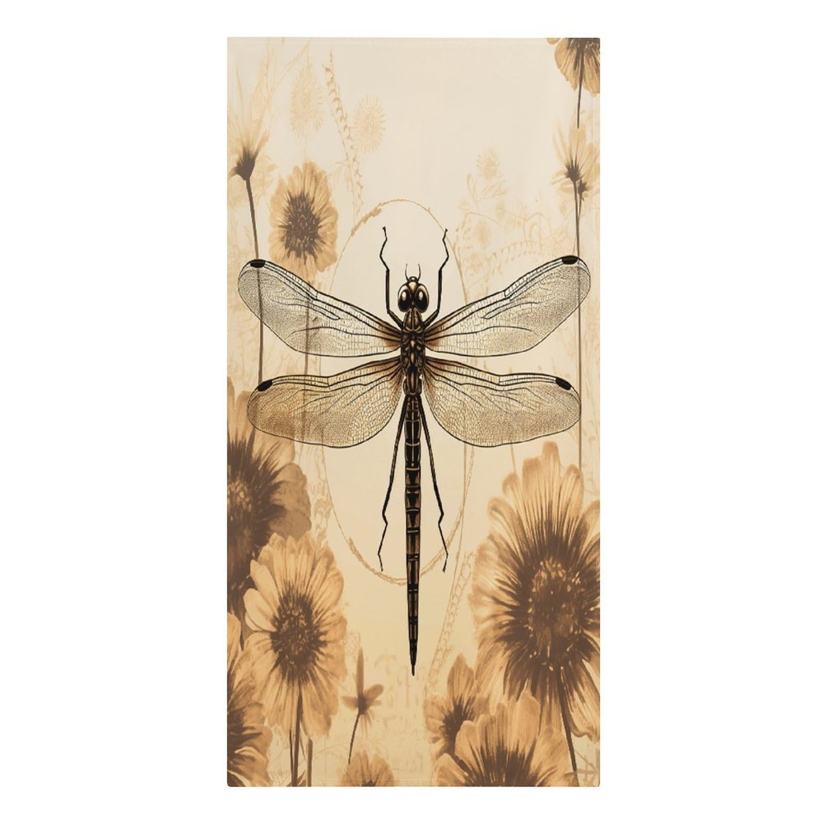 FekiLoot Dragonfly on Sunflower Towels Lightweight Thin Beach Towel Classic Soft Large Pool Towel Highly Absorbent Sand Free Bath Towels Travel Blanket for Vacation Essentials Adult Gift 30" X 61"