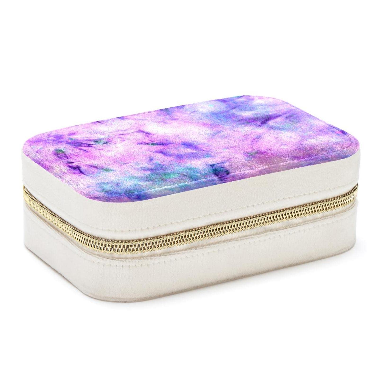Organiseur de bijoux de voyage tie-dye pour week-end et vacances